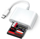 ChiaoPio トレイルカメラ 鹿 ゲーム カメラビューアー USB Cカードリーダーです、USB C to SD/CFカード、コンパクトフラッシュ/CF/SD/MicroSDスロット付きタイプCメモリーカードアダプター、iPad MacBook Pro/Air/Mini Macとラップトップに対応(2)