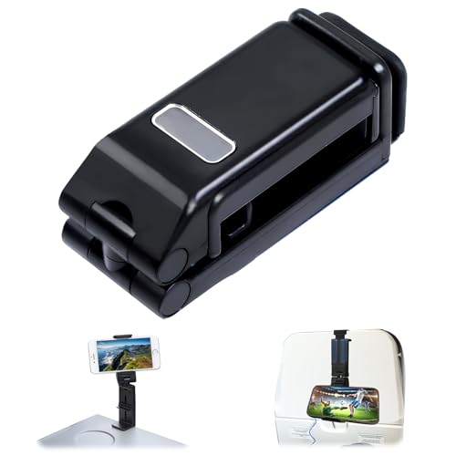 スマホスタンドクリップ式・360度回転・小型折り畳み幅5.5〜9.2cm多機種対応 飛行機 快適グッ ...