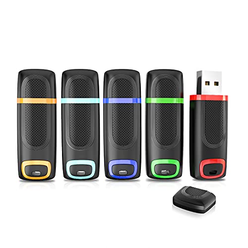 Vansuny USBメモリ 32GB USB 3.0 5個セットラッシュドライブ キャップ式 コンパクト 超高速 USBフラッシュメモリ (五色:青、緑、赤、...