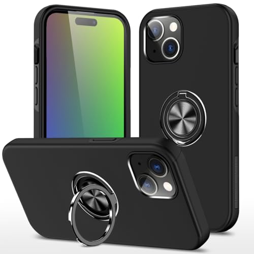 iPhone 15 用 ケース リング付き 耐衝撃 TPU 二重構造 アイフォン15 カバー リング