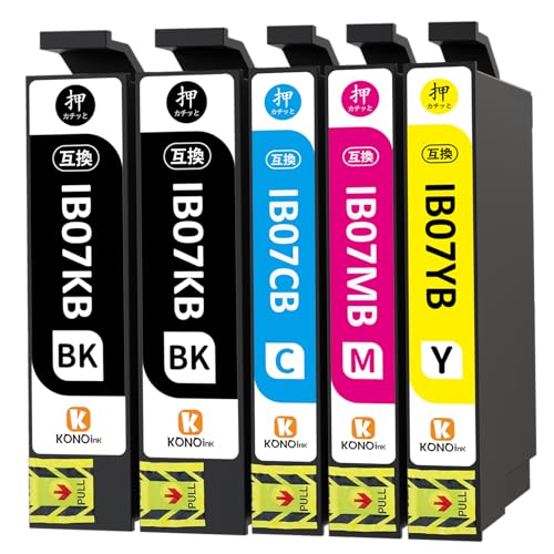 KONOink Epson用 エプソン IB07CL4B IB07 互換 インク PX-M6010F PX-M6011F PX-S6010 IB07B (マウス) ..