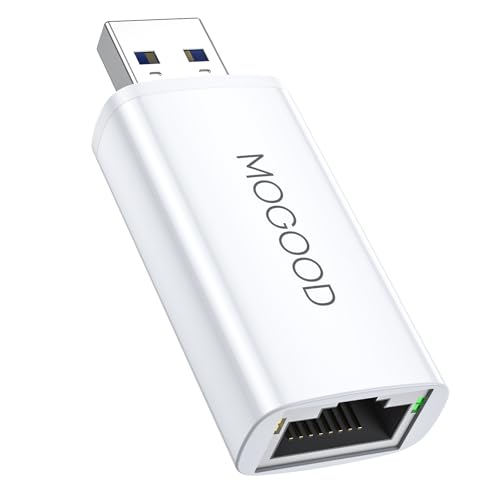MOGOOD USB LAN 変換 Type A to RJ45 1Gbps高速通信 USB 3.0 10/100/1000Mbps ネットワークアダプタ ギ..