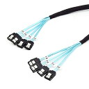 NFHK 内蔵SAS 4Sataホスト4 SATA 7ピンターゲットハードディスク6Gbpsデータケーブル50cm(2)