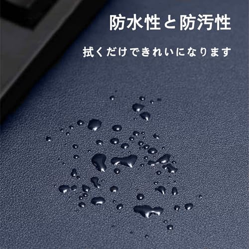二枚セットLIANGKEBAO マウスパッド ディープブルー1枚×ディープブルー1枚 210×250×1mm 耐久性良い おしゃれ 滑り止め レーザー 水洗い (ディープブルー）