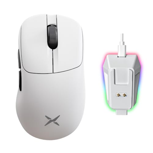 DELUX M500PRO ゲーミングマウス 無線、60.5g軽量、8000Hzポーリングレート、小手用、3モード接続、PAW3395センサー26000DPI、クリック寿命1億回、マグネット式充電ベース付き(ホワイト) DELUX M500PRO ゲーミングマウス 無線、60.5g軽量、8000Hzポーリングレート、小手用、3モード接続、PAW3395センサー26000DPI、クリック寿命1億回、マグネット式充電ベース付き(ホワイト)