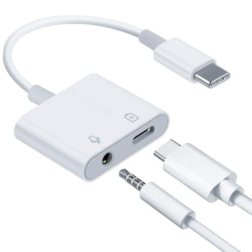 60W PD急速充電·ゲーム7.1ch ·Hifi2in1 Type-C イヤホン変換 ケーブル タイプC イヤホンジャック 3.5mm Aux端子 USB-C PDイヤホン 充電アダプター音声通話可能/音量調節/音楽 iPhone15 iPad Pro iPad Air4/Galaxy S21/S20/note10/など