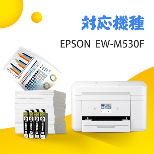KONOink Epson用 エプソン IB10CL4A IB10 互換 インク EW-M530F IB10KA (カードケース) 互換インクカートリッジ 黒 4本セット 説明書付き