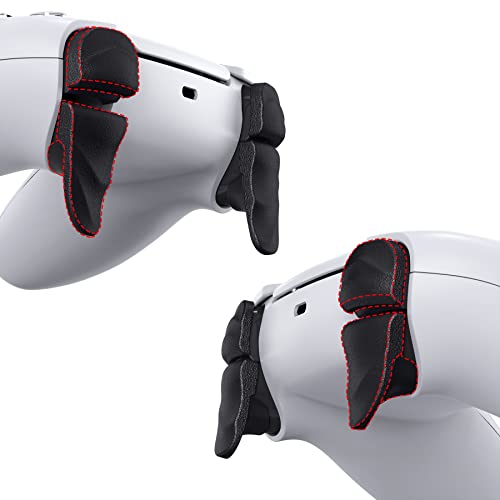 PlayVital DUNE ps5コントローラーに対応用トリガーストップショルダーボタンエクステンションキット、ps5 Portalコントローラーに対応用ストッパーバンパートリガーエクステンダーゲーム改善アジャスター、ps5 Edge用ゲーム改善アジャスター黒