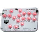 Haute42 レバーレスアケコン アケコン レバーレス 超薄型 ロープロオールボタン 改善モデルS16 高応答 for PC/Switch/PS4 PS3 天板カスタマイズ用テンプレート RGB LEDライト ホットスワップ対応 連射機能 日本語説明書付き S16