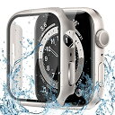 CAERMA Apple Watch用 ケース iWatch Series 10/9/8/7/6/5/4/SE2/SE 40mm対応 超薄型 アップルウォッチ用 カバー 防水 硬度9H 強化ガラス 高透過率 高耐久 耐衝撃 全面保護 Apple Watch用 カバー スターライト(2)
