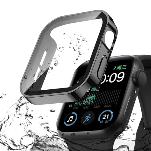 2024新型FALSAD Apple Watch カバー 46mm/42mm/44mm/40mm/45mm/41mm 対応 アップルウォッチ Series10/9/8/7/6/5/4/Se/Se2保護ケース、新デザイン3D直角エッジ PC+ガラス画面 防水 耐衝撃 超薄型 軽量 高透過率 高タッチ感度 指紋防止 2024新型FALSAD Apple Watch カバー 46mm/42mm/44mm/40mm/45mm/41mm 対応 アップルウォッチ Series10/9/8/7/6/5/4/Se/Se2保護ケース、新デザイン3D直角エッジ PC+ガラス画面 防水 耐衝撃 超薄型 軽量 高透過率 高タッチ感度 指紋防止