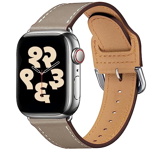 LOVLEOP アップルウォッチ バンド レザー コンパチブル Apple Watch バンド レディース 本革 40mm 41mm 38mm 44mm 45mm 46mm 49mm 42mm 交換ベルト iWatch Ultra2 Ultra SE SE2 Series 10 9 8 7 6 5 4 3 2 1 柔らかいベルト 男女兼用