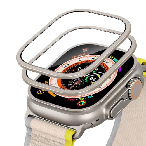 2枚セットESR Apple Watch Ultra 2 / Ultra 1 ガラスフィルム (2024/2023/2022, 49mm) 専用 ステンレススチールフレーム+強化ガラスフィルム 一体型 全面保護 アップルウォッチ Ultra 49mm 画面保護カバー 耐傷性 指紋防止 チタニウム色 2枚セットESR Apple Watch Ultra 2 / Ultra 1 ガラスフィルム (2024/2023/2022, 49mm) 専用 ステンレススチールフレーム+強化ガラスフィルム 一体型 全面保護 アップルウォッチ Ultra 49mm 画面保護カバー 耐傷性 指紋防止 チタニウム色