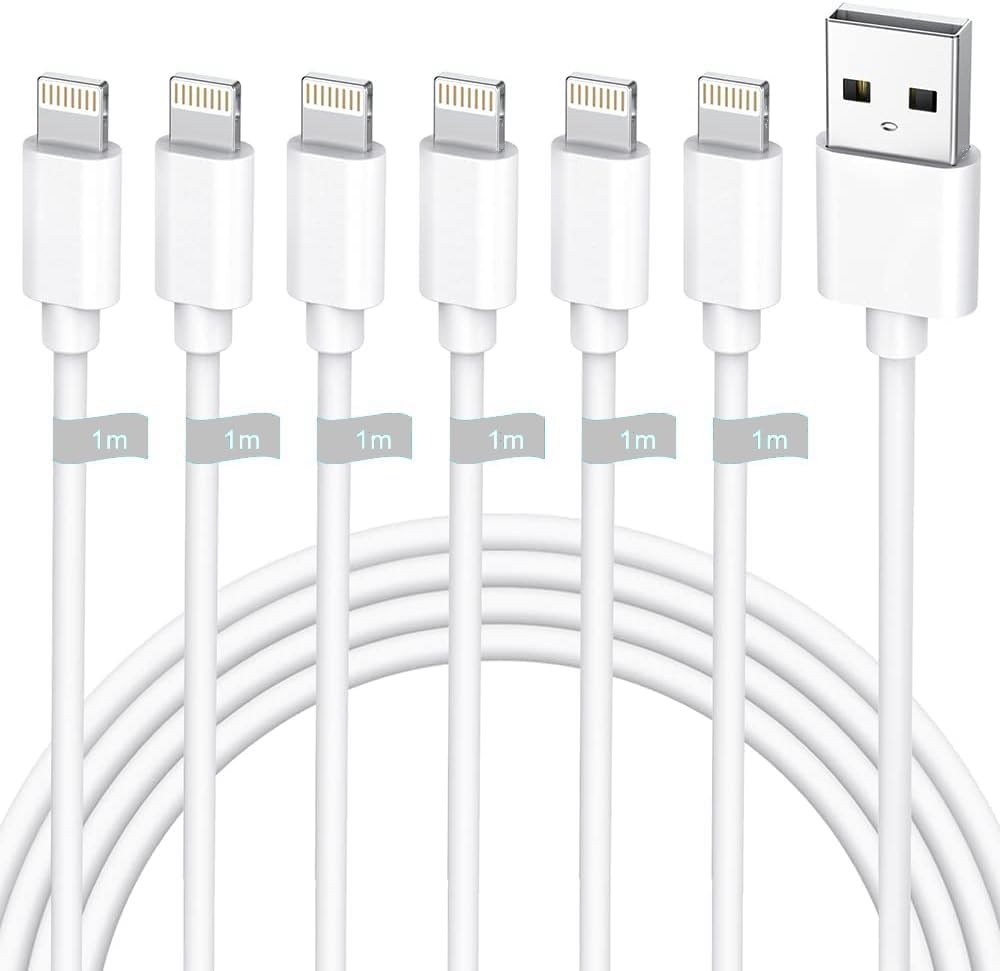 iphone 充電ケーブル 純正急速6本セット1M*6ライトニングケーブル mfi 充電コード lightning ケーブル あいふぉん アイフォン充電ケーブル 人気 超高耐久 iPhone 14/13/13 Pro/12/11/X/8/8plus各種対応