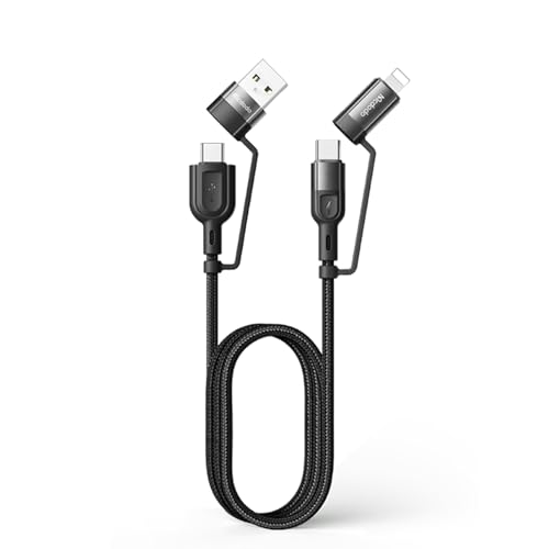 Mcdodo 4in1 急速充電ケーブル PD 60W(USB-C to USB-C) 27W(USB-C to ライトニング) iPhone 16 ケーブル Type-Cケーブル light-ningケーブル 高速データ転送 マルチ充電ケーブル Macbook iPad iPhone16/15/14/13 Xperia Galaxy Android
