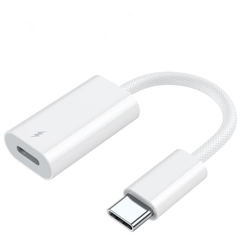 2024版USB-C Lightn-ing 変換アダプタ 60W PD急速充電 Lightning to USB Type C 変換ケーブル データ転送 ライトニング to タイプ C 変換コネクター iPhone 15シリーズ/iPad Air/iPad Pro/MacBook/Samsung/Xperiaなど対応 イヤホン非対応