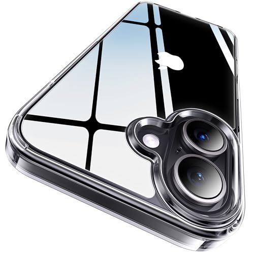 極々透明感・2024年革新耐黄変技術CASEKOO iPhone 16 用 ケース クリア 耐衝撃 米軍MIL規格 黄変防止 ..