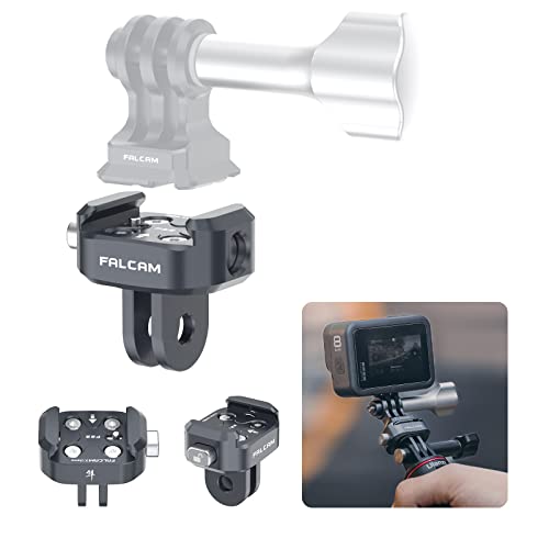 Ulanzi Falcam F22 クイックリリースマウントアダプター Gopro専用三脚コネクター アクションカメラ アクセサリー 三脚用/自撮り棒/ネックレス式マウント/スイベルクリップ ゴープロ専用マウント アルミ合金素材 耐衝撃性 簡単取付 変換アダプター Ulanzi Falcam F22 クイックリリースマウントアダプター Gopro専用三脚コネクター アクションカメラ アクセサリー 三脚用/自撮り棒/ネックレス式マウント/スイベルクリップ ゴープロ専用マウント アルミ合金素材 耐衝撃性 簡単取付 変換アダプター