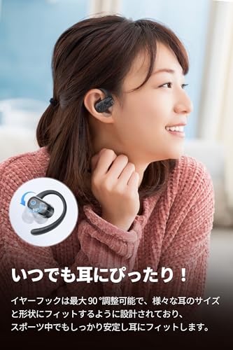 SOUNDPEATS(サウンドピーツ) Breezy オープンイヤー 2024新登場 ワイヤレスイヤホンVGP2024 SUMMER金賞VGP2024 SUMMER企画賞 ワイヤレスイヤホン 耳掛け式/最大40時間再生/マルチポイント接続/Bluetooth 5.4耳を塞がない イヤホン (ブラック)