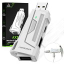 Megadream PCゲームキーボード&マウスコンバーター、有線/2.4gワイヤレスキーボード&マウス対応、DIYキー対応、エイムアシスト、オート/マニュアルリコイルコントロール、オフィス/ゲームモード高速切り替え、Apex/COD、白い