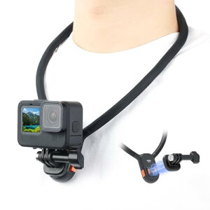 VRIG ネックレス式マウント 磁気 首掛けホルダー Gopro用マウント 一人称視点撮影 POVネックカメラスタンド クイックリリース 超軽量 横撮り 縦撮り 180度傾斜 アクションカメラ アクセサリー 首掛けカメラマウント 一人称Vlog サイクリング 旅行