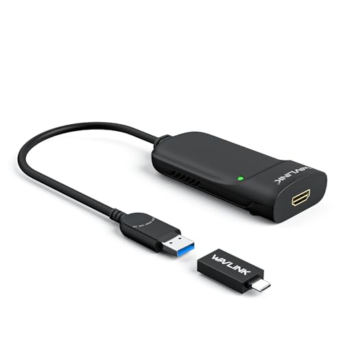 Wavlink USB 3.0HDMIマルチディスプレイアダプタ 解像度2048x1152Windows10/8.1/8/7/XP/MacOS X/Linux..