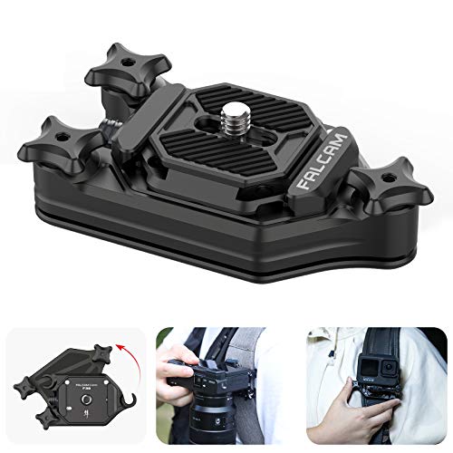 Ulanzi カメラホルスター カメラホルダー バックパッククリップ キャプチャー型 Arca-Swiss規格1/4ネジプレートクイックリリースクランプ 簡単脱着 リュック ウエスト ベルトクリップ 一眼レフDSLR Digital SLR Camera/Sony/Canon/Nikonに対応