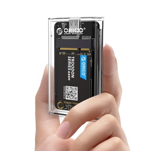 ORICO mSATA ケース 工具不要透明ssd ケース MSATA3.0ケース USB3.0接続 UASP対応 、USB C対応 、最大2 TB - TC10