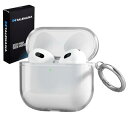 TALENANA AirPods 4 用 ケースエアーポッズ 4 用 TPU 全面保護カバー 落下防止 耐衝撃 防塵 装着充電可能 防水 カラビナ付き 分離式 AirPods 第四世代用のケース (クリア)(2)