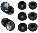 A-Pcas 低反発イヤーピース Soundcore用 Liberty 4用 Life P2 Mini 用 Space A40用 Soundcore Air 2 Pro用 ウレタン製イヤーピース 記憶フォームイヤーチップ Fit in the Case 遮音性 フィット感 装着感向上 S/M/L 3ペアセット ブラック