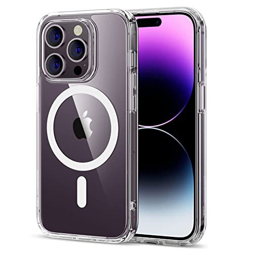 ESR iPhone14promax ケース MagSafe対応 耐衝撃 米軍MIL規格 傷に強い背面 ワイヤレス充電 ストラップホール付き iphone 14 pro max ケース アイフォン 14promax 用 HaloLock搭載 ハイブリッド磁気ケース 6.7インチ クリア Classic Series ESR iPhone14promax ケース MagSafe対応 耐衝撃 米軍MIL規格 傷に強い背面 ワイヤレス充電 ストラップホール付き iphone 14 pro max ケース アイフォン 14promax 用 HaloLock搭載 ハイブリッド磁気ケース 6.7インチ クリア Classic Series
