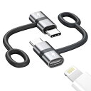 ライトニング タイプc 変換 2個セット 60W 3A 急速充電, Light-ning USB-C 変換アダプタ 480Mbps高速でデータ転送(スマホとPCの転送専用, イヤホン対応不可), Typec Light-ning 変換 ライトニングケーブル USB-C 変換 iPhone 15 16 Plus