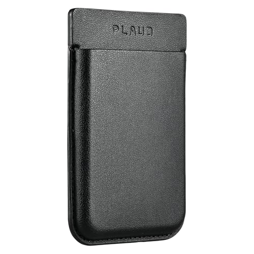 PLAUD NOTE ボイスレコーダー 追加用専用ケース MagSafe対応 携帯に取り付け可能 収納/保護用 通話録音に便利 軽量/薄型 革製 (ブラック)