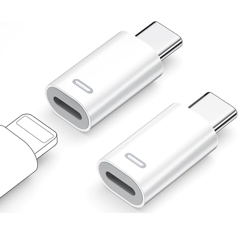 ライトニング タイプc 変換 (2個セット) PD35W急速充電, 480Mbps高速でデータ転送, Light-ning USB-C 変換アダプタ for iPhone 15 / 16 Plus Pro Max シリーズ Galaxy S23 Note 20 iPad Pro Air 2021 Macbook,イヤホン対応不可,