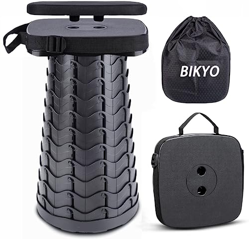 BIKYO 折りたたみ椅子 アウトドアチェア 伸縮式 キャンプ椅子 折り畳み式 キャンプスツール 軽量 コン..