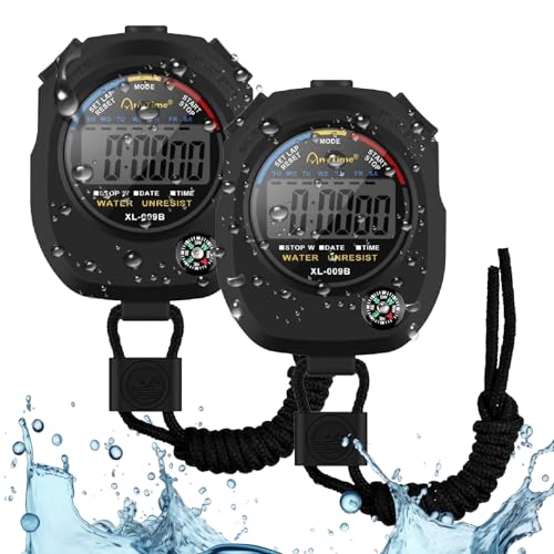 Geerow ストップウォッチ 2個入り 時