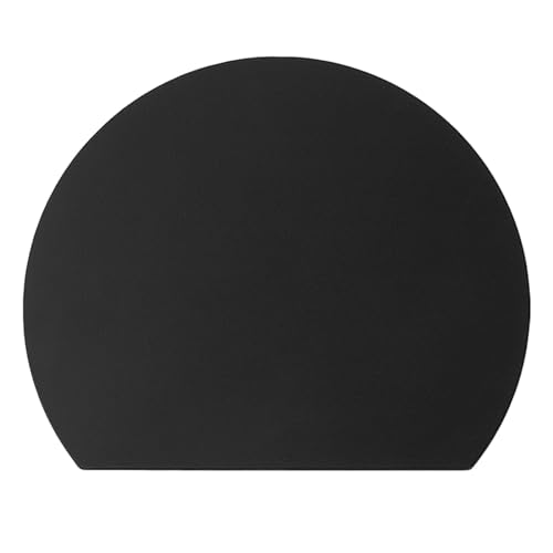 まな板 耐熱 エラストマー 俎板 丸い 黒 まな板 丸型 かまぼこ型 食洗機対応 ノンスリップ 滑らない 軽量 薄型 やわらかな刃あたり 両面利用可能 新居祝い アウトドア適用 AKINOYAMA (ブラック, 小(30×26cm）)