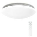 Hoshiakari LEDシーリングライト 8畳 33W 3900LM 無段階調光調色 常夜灯 タイマー・メモリー機能 電気 蛍光灯 照明器具 天井 シーリングライト 6畳~8畳 Led 取付け簡単 器具一体型 リモコンとスマホ操作 直径30cm
