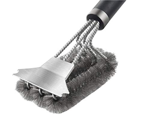 バーベキューブラシ 網用ブラシ グリルブラシ BBQ用掃除ブラシ 5倍強力清潔 汚れ取り 焦げ取り 鉄板ク..