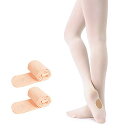 Soudittur バレエタイツ 穴あき 2枚 セット 弾力性 伸縮性 90D バレエ 用品 子供〜大人用 発表会 入園式 入学式 結婚式 ヨーロピアンピンク,...