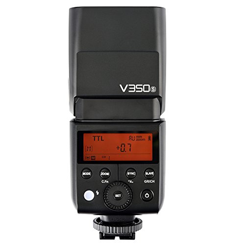 Godox V350S եå ˡ Ũޡդ Godox 2.4GX磻쥹ƥ TTL GN36 եѥȯ500ʾ 0.011.7äΥꥵ륿 1/8000 2000mAh LCDվѥͥ   Sonyб