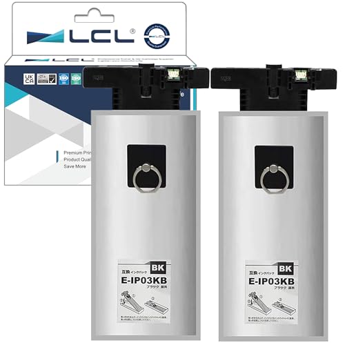 LCL エプソン用 IP03 IP03KA IP03KB 増量（2パック ブラック） 顔料 互換インクカートリッジ 対応機種：PX-M380F/S380/PX-M381FL1/S381L1/M381FL/S381L