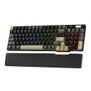 RK ROYAL KLUDGE RK96 RGB 版、90% 96 キーワイヤレス 3 モード BT5.0/2.4G/USB-C ホットスワップ可能メカニカルキーボード、リストレスト付き、ボリュームコントロール、ソフトウェア、大容量バッテリー、RK Viridian スイッチ