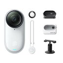 Insta360 GO 3S - 4K小型ウェアラブルVlogビデオカメラ、ハンズフリーPOV、どこでもマウント、手ブレ補正、バッテリー寿命140分、10m防水、AI編集、Apple Find My対応、Vlog/旅行/アウトドア/ペットPOV用 通常版 - 128GB(2)