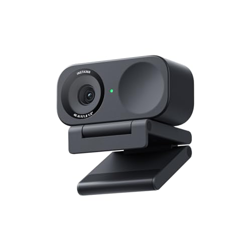 Insta360 Link 2C - PC/Mac 用 4K ウェブカメラ、1/2 インチセンサー、自動フレーミング、HDR、AI ノイ..