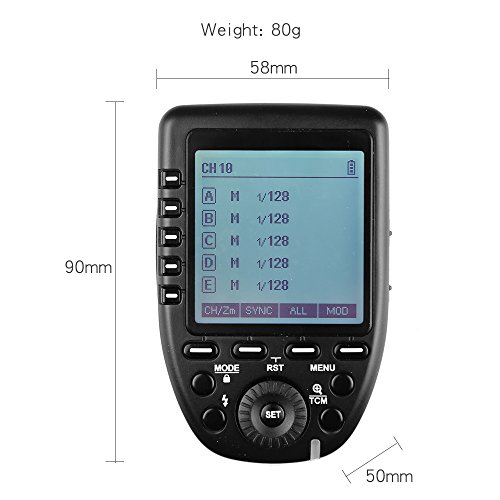 正規品 技適マーク＆日本語説明書GODOX XPro-N TTL II 2.4Gワイヤレスフラッシュトリガー高速同期1 / 8000s Xシステム、LCDスクリーントランスミッター対応、ニコンカメラ用 [並行輸入品]