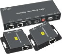 HDMI 分配器 エクステンダー EX712 HDMI LAN 変換 スプリッター 延長器 2HDMI 2LAN 同时出力 HDMI Over Ethernet Extender 50Mまで RJ45 変換 分配 延長機 1080P PC PS5 PS4 防犯カメラ 対応 CAT6 CAT7 対応 TX 2RX セット
