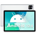 Android 12 タブレット 、Wetap タブレット 10インチ、RAM 3GB/ROM 64GB、4コアCPU Googleタブレット、1280x800 IPSディスプレイ、2MP+8MPカメラ 、Type-C充電+2.4GWiFi+Bluetooth+6000mAh シルバータブレット(silver)(2)