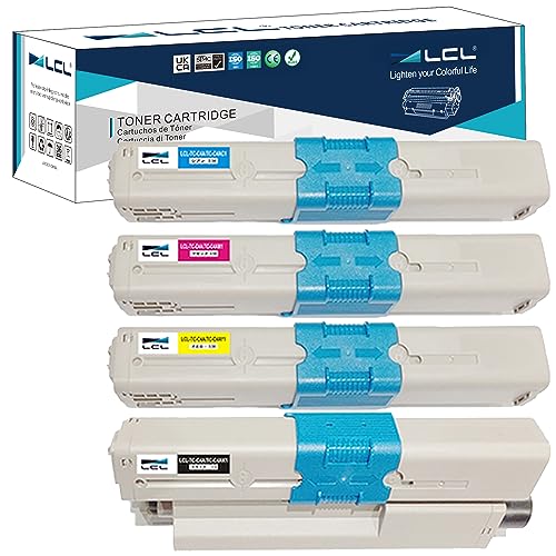 LCL OKI用 TC-C4A TC-C4AK1 TC-C4AC1 TC-C4AM1 TC-C4AY1 (4色セット ブラック シアン マゼンタ イエロー) 互換トナーカートリッジ 対応機種:OKI C332 /MC363/C332dn/MC363dn/C332dnw/MC363dnw