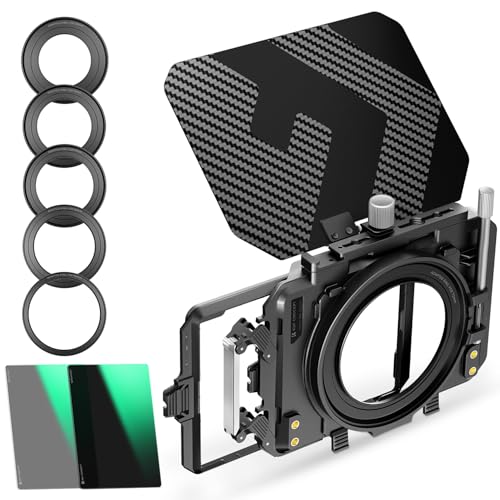 K&F Concept ߥ˥ޥåȥܥå ND4+ND32 NDե륿 4x5.65 Mini Matte Box ܥե...